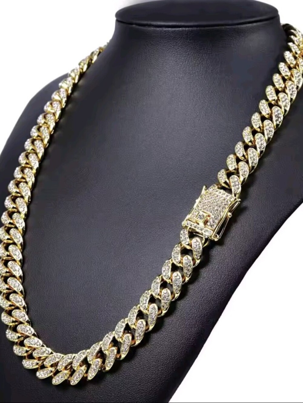 Men's Hip Hop 12.5MM Gold Cuban Link 18" Inch Necklace